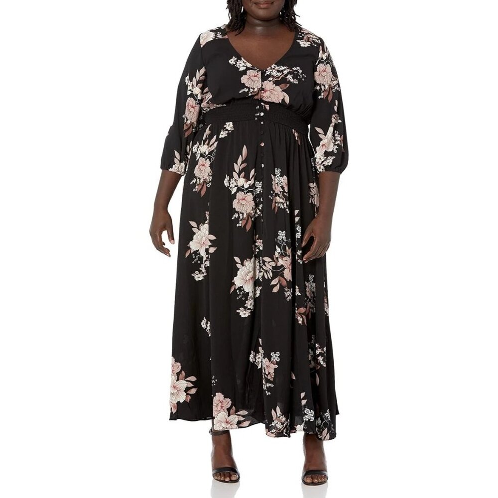 City Chic Floral Fall Dress